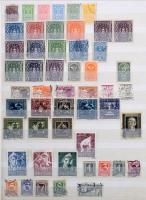 Ausztria néhány száz régi bélyeg az 1900-1960-as évekből érdekességekkel, jobbakkal 8 lapos A4-es be...