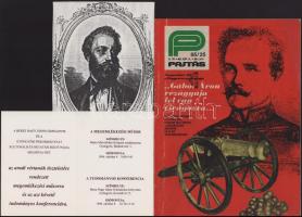 Vegyes meghívó tétel főként 1848-49-es megemlékezésekkel kapcsolatban (Meghívó az 1848-49-es szabads...