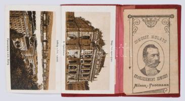 1896 Somossy Mulató. Műsor. Program. Nagy Mező-utcza 17. Igazgató és tulajdonos: Somossy Károly. 189...
