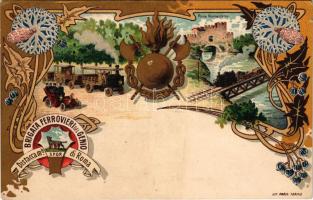 Brigata Ferrovieri del Genio, distaccamento di Roma / Ponte Nomentanio, locomotive, automobile, brid...