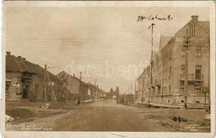 Igló, Zipser Neudorf, Spisská Nová Ves; Smizanská cesta / utca, M. Krakovics üzlete / street view, shop (b)