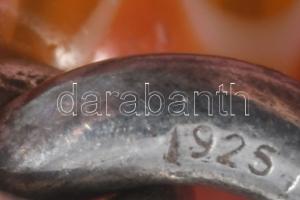 Ezüst (Ag) nyaklánc millefiori medállal, jelzett