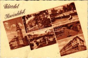 1950 Kisvárda, részletek, mozaiklap (Rb)