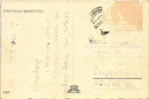 1950 Kisvárda, részletek, mozaiklap (Rb)