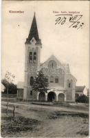 1913 Kiszombor, római katolikus templom. Hunyár József kiadása (EK)