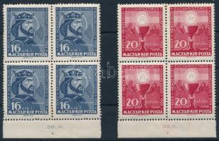 1938 Eucharisztikus pár ívszéli négyestömbökben