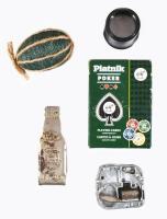 Kis bolha tétel, közte Piatnik francia kártya, nagyító (lupé), stb., vegyes állapotban