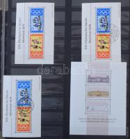 NSZK teljes sorok és néhány blokk, 9 lapos A4-es berakóban