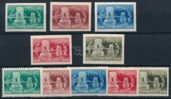 1949 Lánchíd fogazott + vágott sor (3.900)