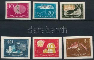 1959 Nemzetközi geofizikai év vágott sor 60f nélkül (5 érték)