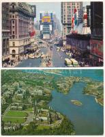 22 db MODERN külföldi város képeslap: USA, Kanada / 22 modern foreign town postcards: USA, Canada