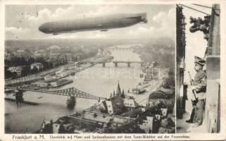 Frankfurt am Main with Zeppelin and guard (EK)