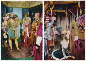 Paris, Musée Grévin - 7 db MODERN képeslap: panoptikum / 7 modern postcard: 
panopticon