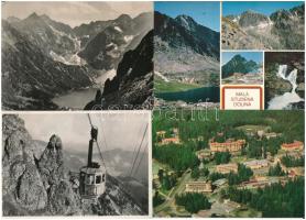 MAGAS-TÁTRA - 11 db MODERN város képeslap, színes és fekete-fehér / HIGH TATRAS - 11 modern postcards