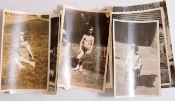 Vegyes régi és modern fotó tétel, műanyag tartódobozban, 24,5x12x11 cm