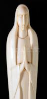 Csont Szűz Mária szobor, felfogató résszel, m: 19 cm
