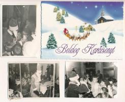 MIKULÁS - 11 db MODERN fotó és képeslap / SANTA CLAUS - 11 modern photos and postcards