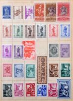 Belgium és Belga-Kongó gyűjtemények, több mint 1.600 bélyeg, sok régivel, A4-es spirál füzetben