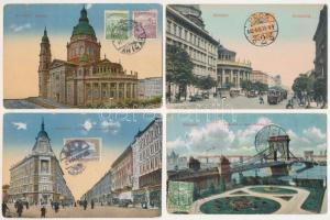 Budapest - 4 db RÉGI város képeslap. TCV cards