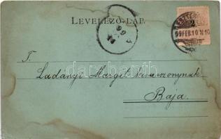 1899 Esztergom, Bazilika télen. St. J. kiadása (fl)