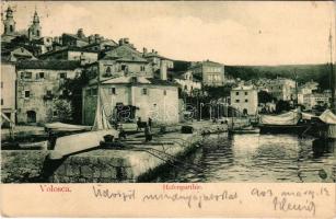 Abbazia, Opatija; Volosca, Hafenpartie / Voloska / Volosko / port, fishing boat (EK)