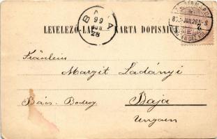 1899 Zagreb, Zágráb, Agram; Sveucilistni trg. F. X. Hribara / Place de l'Université / square, t...