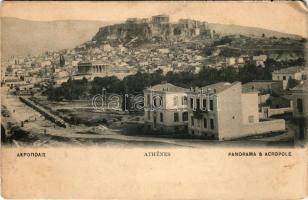 Athens, Athína, Athenes; Panorama &amp; Acropole / general view with the Acropolis (EM)