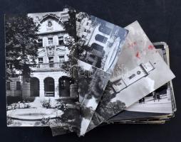 100 db MODERN magyar fekete-fehér város képeslap / 100 modern black and white Hungarian town postcards
