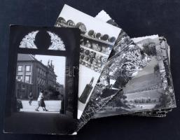 100 db MODERN magyar fekete-fehér város képeslap / 100 modern black and white Hungarian town postcards