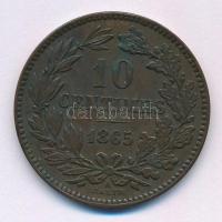 Luxemburg 1865A 10c bronz "III. Vilmos" T:XF patina Luxembourg 1865A 10 Centimes bronze "Willem III" C:XF patina Krause KM#23.2