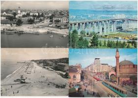 BULGÁRIA - 25 db MODERN külföldi város képeslap vegyes minőségben / BULGARIA - 25 modern foreign town postcards in mixed quality