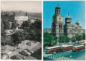 BULGÁRIA - 25 db MODERN külföldi város képeslap vegyes minőségben / BULGARIA - 25 modern foreign tow...