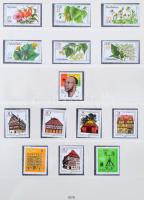 Kissé hiányos NDK gyűjtemény az 1977-1981 közöttid időszakból, nagyalakú Lindner előnyomott falcmentes albumban, tokkal