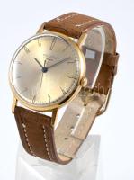 Poljot 17 köves mechanikus karóra, bőr szíjjal, működik, d: 34mm