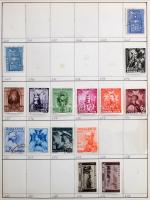 Románia gyűjtemény 1930-as 1980-as évek 6 db A4-es cserefüzetben, dobozban