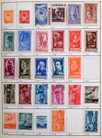 Románia gyűjtemény 1930-as 1980-as évek 6 db A4-es cserefüzetben, dobozban