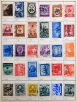 Románia gyűjtemény 1930-as 1980-as évek 6 db A4-es cserefüzetben, dobozban