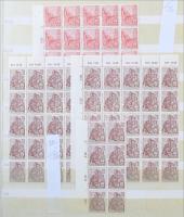 NDK több példányos tétel, benne összefüggések, ívdarabok, 8 lapos A4-es berakóban