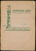 Mende Gusztáv (1899-1963) - Lándori Angelica (1908-1981): 16 soproni kép. Linoleummetszetek. Rajzolt...