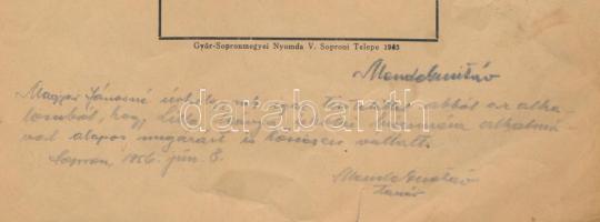 Mende Gusztáv (1899-1963) - Lándori Angelica (1908-1981): 16 soproni kép. Linoleummetszetek. Rajzolt...