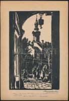 Mende Gusztáv (1899-1963) - Lándori Angelica (1908-1981): 16 soproni kép. Linoleummetszetek. Rajzolt...