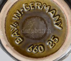 Retro német váza, virágmotívummal díszítve, jelzéssel, hibátlan, m: 24,5 cm