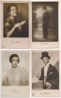 8 db RÉGI motívum képeslap, fotólap: külföldi színészek és színésznők /8 pre-1945 motive photo postcards: foreign actors and actresses