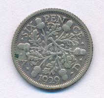 Nagy-Britannia 1929. 6p Ag "V. György" T:VF Great Britain 1929. 6 Pence Ag "George V" C:VF Krause KM#832