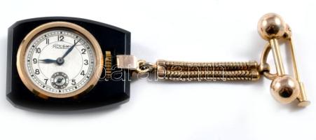 Rolex replika ékszeróra, működik, 34x25 cm