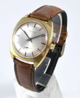 Pontiac Supporter mechanikus karóra, működik, karccal, bőr szíjjal, d: 34mm