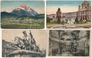 22 db RÉGI külföldi város képeslap vegyes minőségben / 22 pre-1945 foreign town-view postcards, in mixed quality