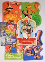 6 db képes mesekönyv: Móricz Zsigmond: Kismalac meg a farkasok.; A török és a tehenek.; Ki lesz a húsvéti nyúl?; Sebaj Tóbiás történetek 1., 3., 6. számok. Kiadói tűzött papírkötés, vegyes állapotban.