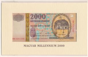 2000. 2000Ft "Millenium" "MM 0201599" eredeti díszcsomagolásban T:UNC Adamo F56A