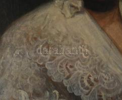 Lengyel-Reinfuss Ede (1873-1942): Melczer bárónő, a kékedi Melczer kastély úrnője portréja hermelinb...